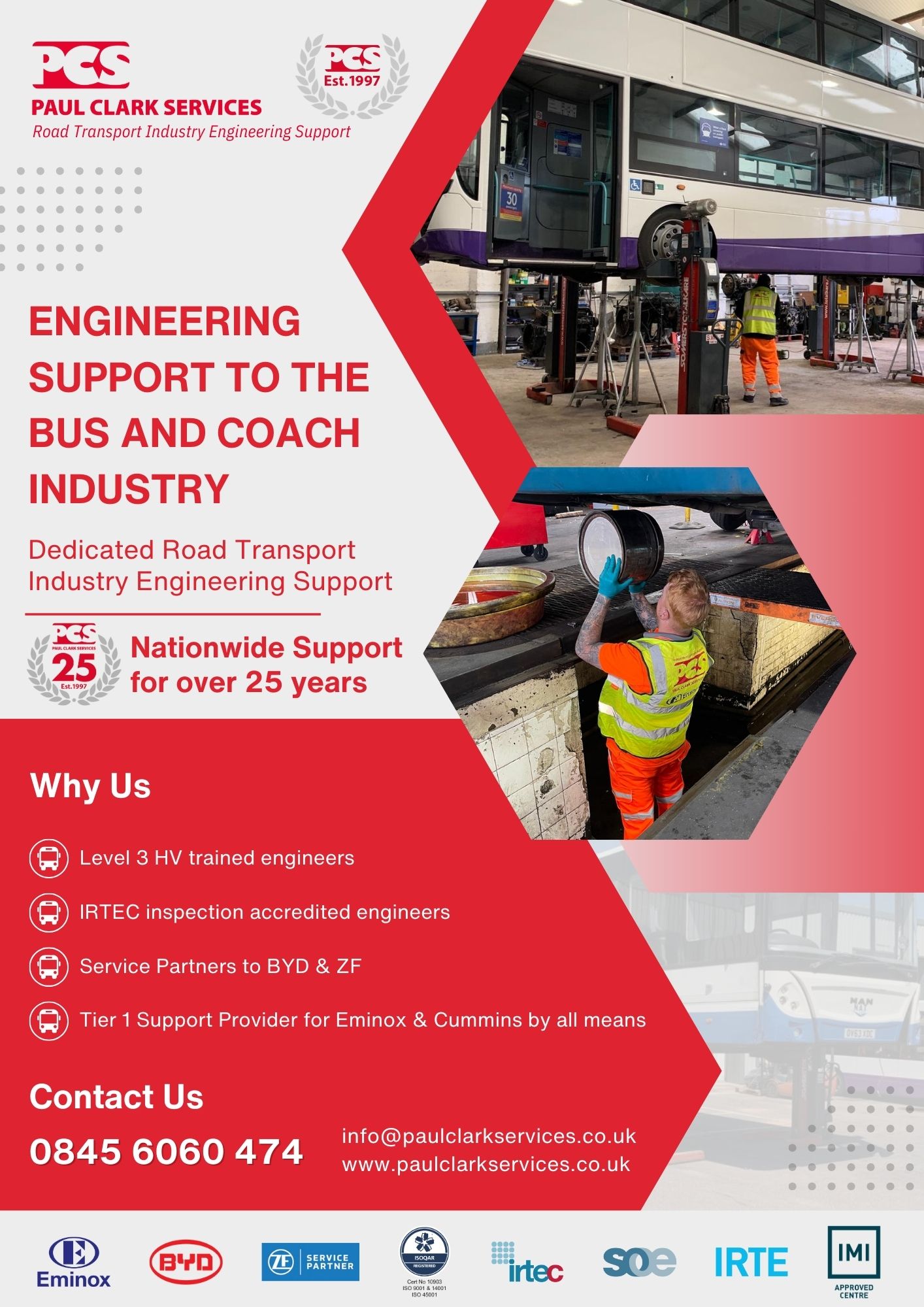 Engineering support to the bus and coach industry